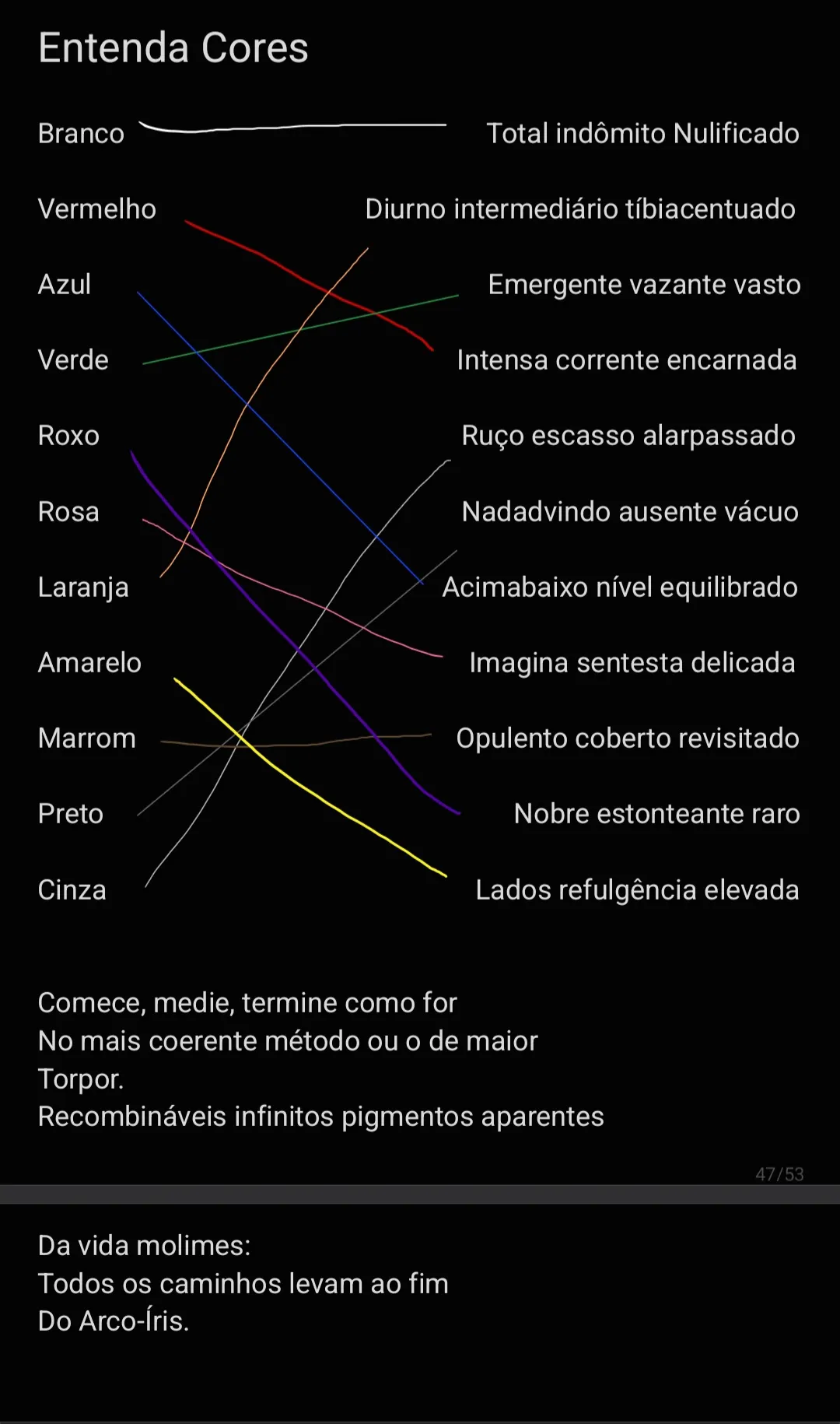 Um Poema (usei a imagem porque não tem como transpor isso pro App) :3