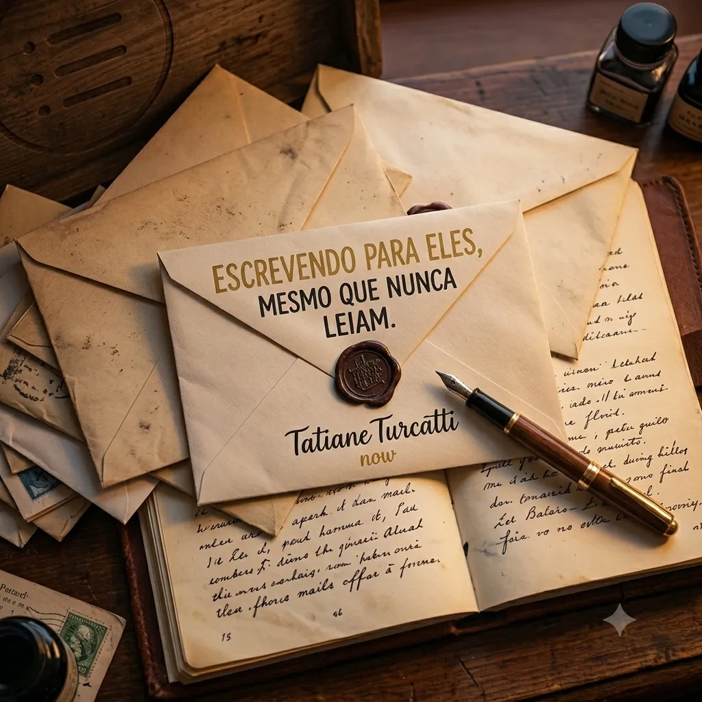 Escrevendo para eles, mesmo que nunca leiam.