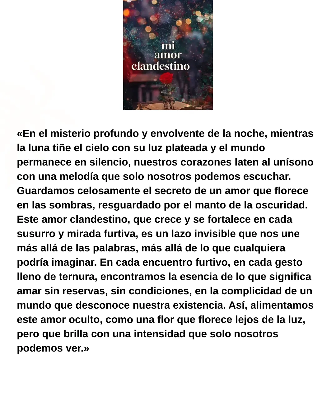 Esto surge de un sentimiento x una persona que no tendríamos que tenés 😭💔