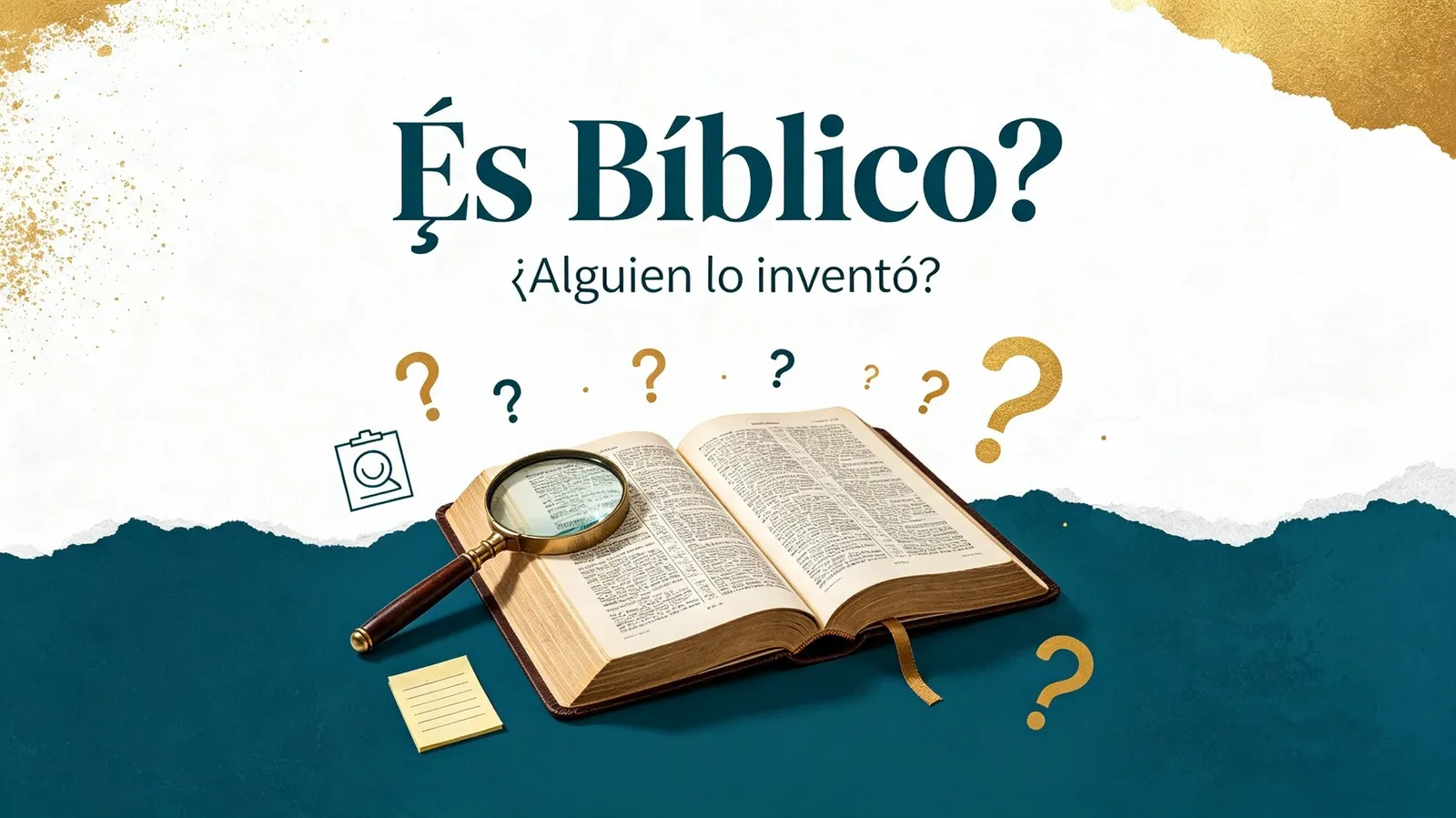 ¿Es bíblico? ¿Alguien lo inventó?